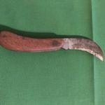 Régi kacorkés, kerti, erdészeti, szőlészeti bicska, kéziszerszám fotó