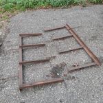 Masszív fali tartó konzol szálanyagok tárolásához, 4 polcos, 170 cm magas fotó