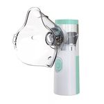 Hordozható ultrahangos inhalátor, csendes, 3 fokozatú porlasztó, fehér/zöld fotó