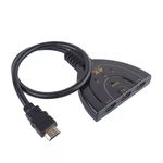 HDMI switch, 3xHDMI anya -> HDMI apa, automata HDMI detektálás, input LED fotó