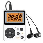 Hordozható FM/AM rádiómagnó, LCD kijelző, ébresztő, időzítő, sztereó, fehér fotó
