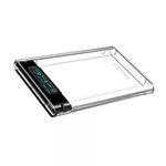 Külső merevlemez ház, 2.5" SATA HDD, LCD, USB 3.2, max 6TB SSD/HDD átlátszó fotó
