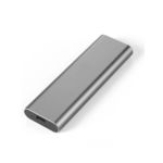 Külső M.2 SSD merevlemez ház, USB 3.1 10Gbps, USB-C max 2TB ezüst alumínium fotó
