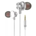 Vezetékes fülhallgató, beépített mikrofon, hívásfogadás, 3, 5mm jack, szürke fotó