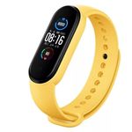 Okos Egészség karkötő M8, smart aktivitásmérő, sétához és sporthoz, sárga fotó
