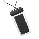 Univerzális vízálló védőtok okostelefonhoz, 7.0" méretig, fekete-átlátszó fotó