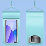 Univerzális vízálló védőtok okostelefonhoz, 6.5" méretig, kék fotó