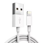 Prémium Adat- és Töltőkábel, Lightning/USB típusú, 1 méter, fehér fotó