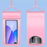 Univerzális vízálló védőtok okostelefonhoz, 6.5" méretig, pink fotó