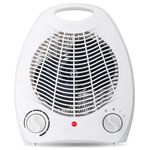 Hordozható mini hősugárzó fűtőtest, 3 fokozat, 1000/2000W, ventilátor fehér fotó
