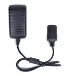 Hálózati szivargyújtós átalakító adapter, AC 230V, DC 12V/2A/24W, fekete fotó