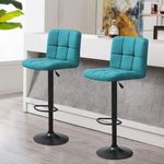 Szövet borítású bárszék 2db, mentazöld fotó