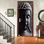 Viranda 3D Öntapadós ajtómatrica - Buddha (77 × 200 cm) fotó