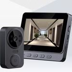 Vezetéknélküli videós kapucsengő, 4.3" HD kijelző, 150m hatótáv, éjjellátó fotó