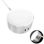 Ldnio éjjeli LED lámpa, éjszakai élet/alvás/olvasás mód, hideg fény, ezüst fotó