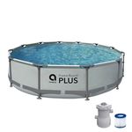 Avenli Frame Plus medenceszett köralakú szürke 366x100cm fotó