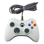 USB Gamepad, PC, PS3 kompatibilis, gaming kontroller, vezetékes, fehér fotó