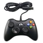 USB Gamepad, PC/PS3 kompatibilis, gaming kontroller, vezetékes, fekete fotó
