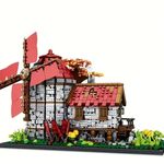 2296 db-os Középkori szélmalom építőjáték - nagyméretű épületmodell fotó