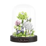 Balody Mini Blocks - Jázmin virágcsokor üvegbúrában (385 db-os készlet) fotó