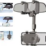Univerzális autós mobiltelefon tartó, visszapillantó tükörre illeszthető fotó
