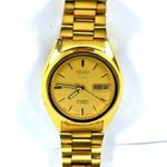 PAZAR ARANYOZOTT FÉRFI AUTOMATA SEIKO KARÓRA ! fotó
