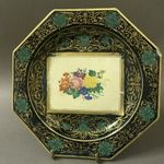 Antik, 150 éves (?) általunk eddig azonosítatlan majolika tányér / Most akár 1 Forintért fotó