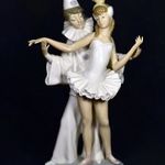 BALERINA HARLEKINNEL ... RITKA GYŰJTŐI LLADRO PORCELÁN SZOBOR X !!! fotó