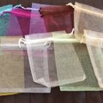 Organza, ajándék csomagoló zsákocskák (10 darab) (K) fotó
