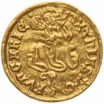 I. Mátyás aranyforint h-T AK: 39/1 C.II.: 209A H.: 677 ÉH: 534/c P.: K12-1 (Au) 3, 50 g Ritka! fotó