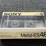 Sony Metal ES 46 bontatlan metál kazetta fotó