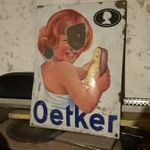 ANTIK RETRO, OETKER FÉM REKLÁMTÁBLA, 43X32 CM fotó