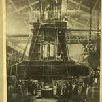 Diósgyőri Vasmű fotó / Antik 100 éves sok alakos keretezett életkép az üzemből 1900 körül... fotó