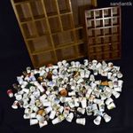 175 DB OS PORCELÁN FÉM ÉS EGYÉB GYŰSZŰ GYŰJTEMÉNY TÁROLÓKKAL X !!! fotó
