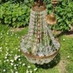 Üveg kristály csillár, mennyezeti lámpa fotó