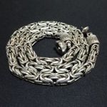 EZÜST Nyaklánc Férfi Ezüstlánc Henger Király Fonat 62 cm 194 g 925-ös tisztaságú EZÜST fotó