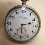 DOXA FÉRFI ZSEBÓRA ANTIK RETRO RÉGI FELHÚZÓS MŰKÖDŐ SVÁJCBÓL PORCELÁN SZÁMLAPOS fotó