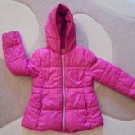 122-128-as Benetton 3 rétegű kapucnis lány kabát pufidzseki fotó