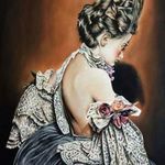 Wágner F.: vintage lány portré fotó