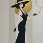 A Díva c. Modern festmény fotó