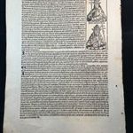 1493 ŐSNYOMTATVÁNY - a Schedel krónika fametszetű portrékkal illusztrált lapja fotó