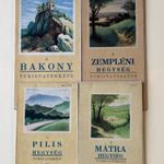 4db Kartográfiai Vállalat magyar hegységek Pilis, Bakony, Mátra, Zempléni turistatérképe 60-as évek fotó
