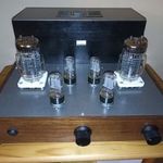 Új építésű, 2x15 Wattos 6C33C-B elektroncsöves SE erősítő eladó! fotó