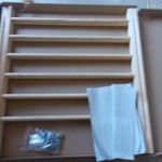 Ajtó és lépcső biztonsági rács fából fotó