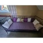 Kanapé fém dizájn, ágyráccsal, matraccal, 210x94cm fotó