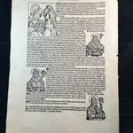 1493 ŐSNYOMTATVÁNY - a Schedel krónika egy földrengést illusztráló lapja fotó