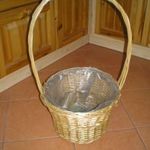 Egészen nagyméretű díszkosár virágkaspó stb. fotó