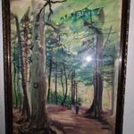 Bernáth Aurél - Séta az erdőben - gyönyörű régi festmény -1Ft! Nincs minimálár!!! fotó