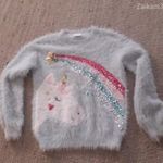 F&F Unikornis 140-es szőrös lányka pulóver fotó