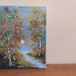 Kellemes kis tájkép festmény fotó